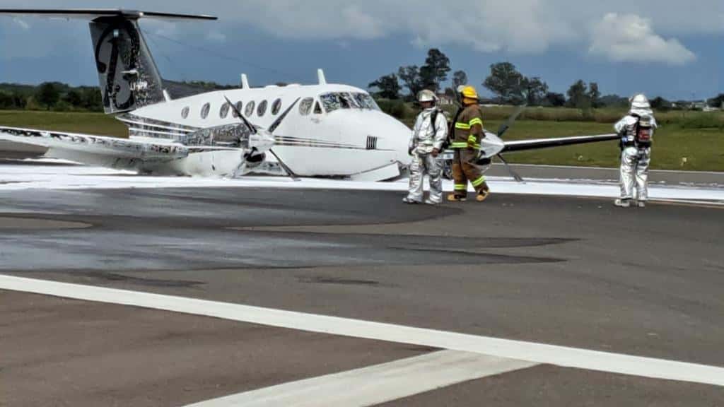 Increíble aterrizaje de emergencia de un avión en Salta